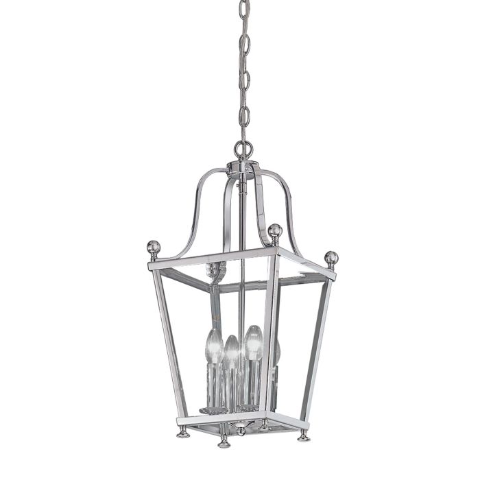 Atrio 4 light Lantern Chrome Finish