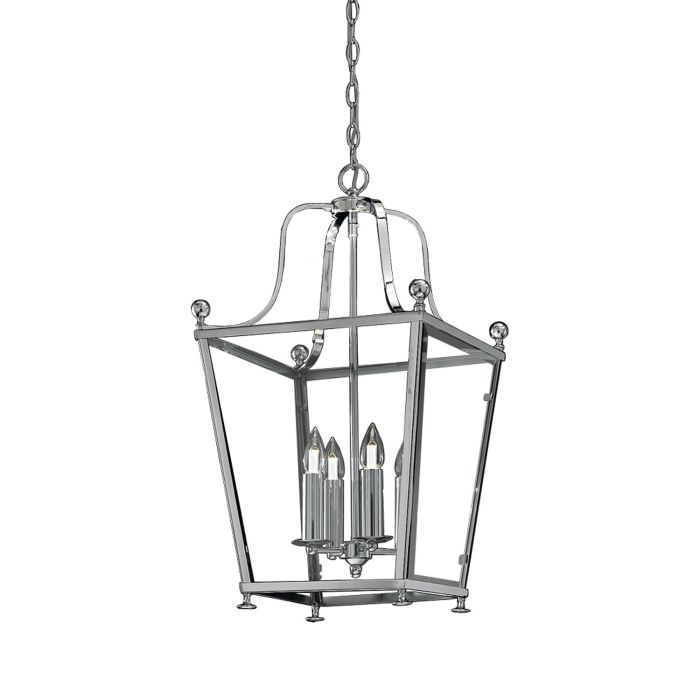 Atrio 4 light Lantern Chrome Finish
