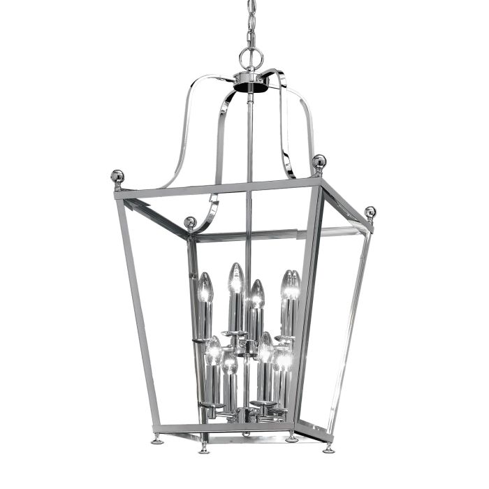 Atrio 8 light Lantern Chrome Finish