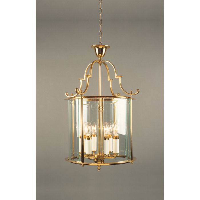 Polished Brass Lantern 7Kg Pendant