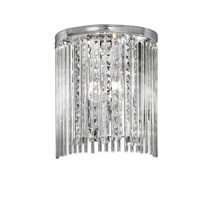 Wall Light IP44 Crystal Chrome Finish