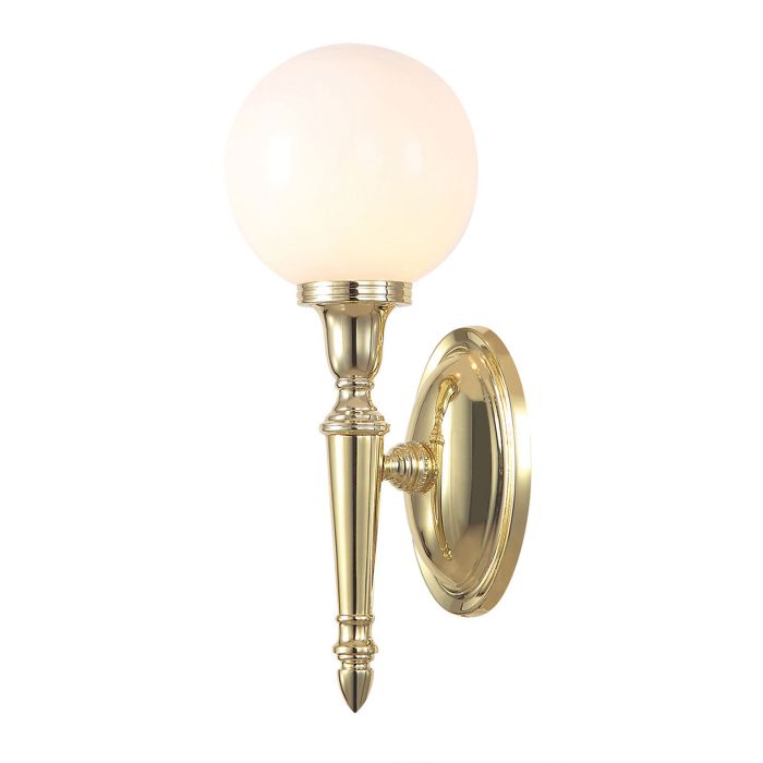 Dryden 1 Light Wall Light - Polished Brass