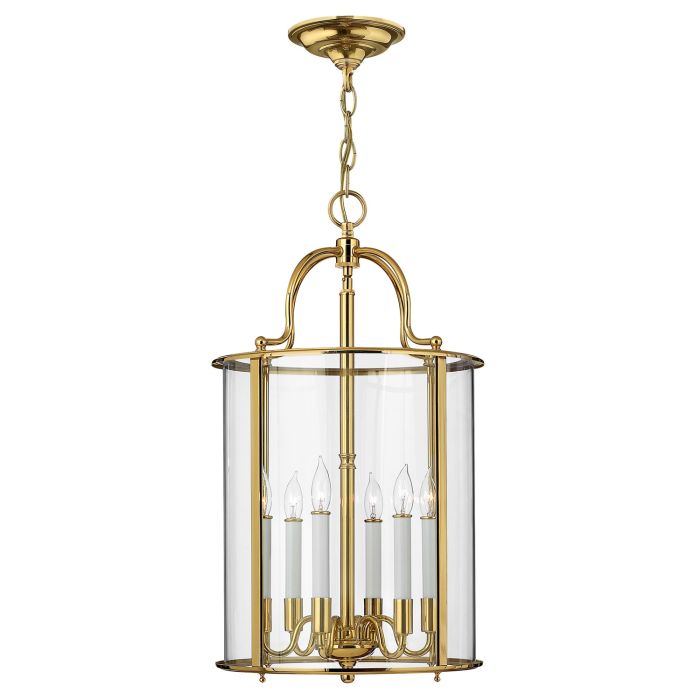 Gentry 6 Light Large Pendant - Polished Brass