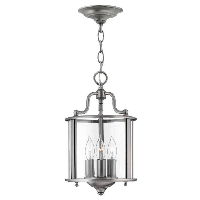 Gentry 3 Light Small Pendant - Pewter