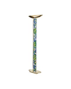 Floor Lamp DELPHI Decor AQUA BLUE, 24-carat gold, gold-plated, hand-painted