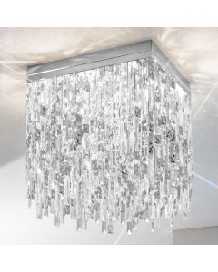 Ceiling Lamp PRISMA, 40 Chrome, PURE KOLARZ clear