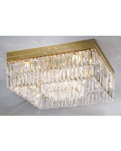 Ceiling Lamp PRISMA, 40 24-carat gold, Spectra
