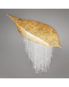 Ceiling Lamp FONTE DI LUCE, 120 GOLD LEAF, OPTIC KOLARZ clear