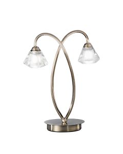 Twista 2 light Table Lamp Bronze Finish