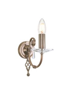 Aegean 1 Light Wall Light - Aged Brass
