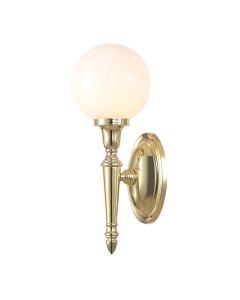 Dryden 1 Light Wall Light - Polished Brass