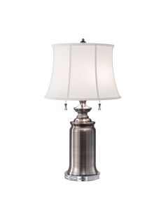 Stateroom 2 Light Table Lamp - Antique Nickel