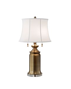 Stateroom 2 Light Table Lamp - Bali Brass