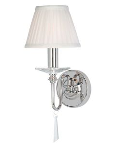 Finsbury Park 1 Light Wall Light - Polished Nickel
