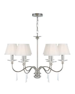 Finsbury Park 6 Light Chandelier - Polished Nickel