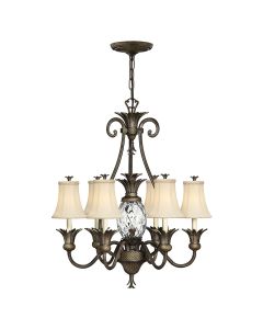 Plantation 7 Light Chandelier - Pearl Bronze