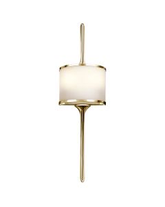 Mona 2 Light Wall Light - Polished Brass