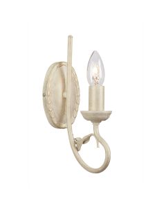 Olivia 1 Light Wall Light - Ivory/Gold