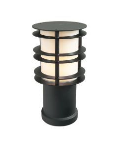 Stockholm 1 Light Small Bollard - Black