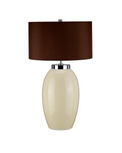 Victor 1 Light Large Table Lamp - Cream