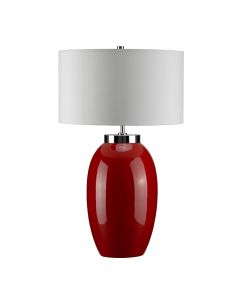 Victor 1 Light Large Table Lamp - Red